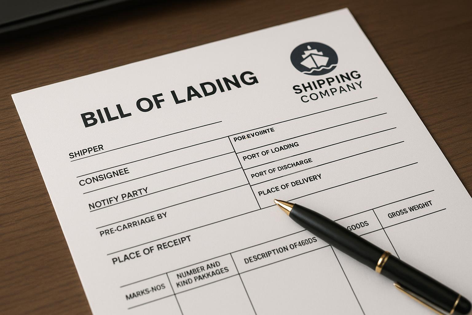 The Bill of Lading: A Vital Document in Shipping