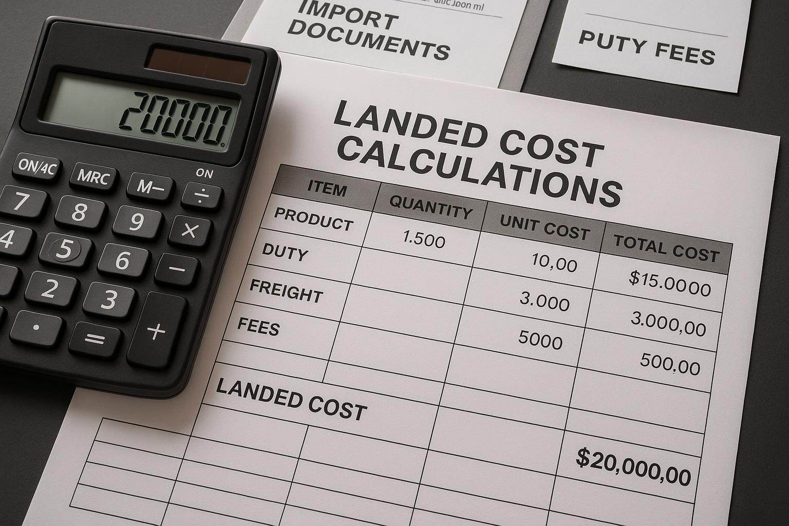 Calculating Landed Cost: The True Cost of Your Products
