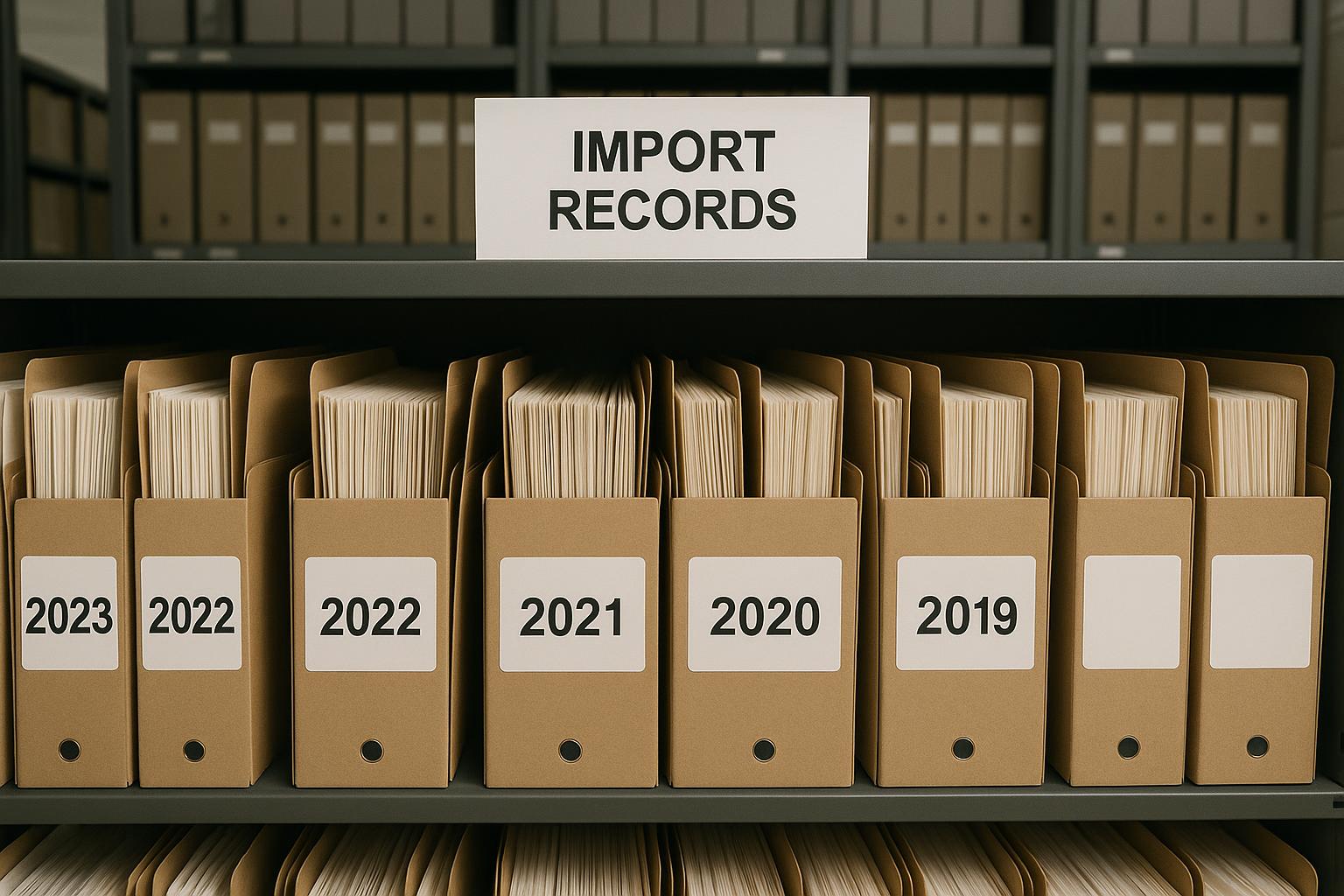 Recordkeeping Requirements: What CBP Expects for 5 Years